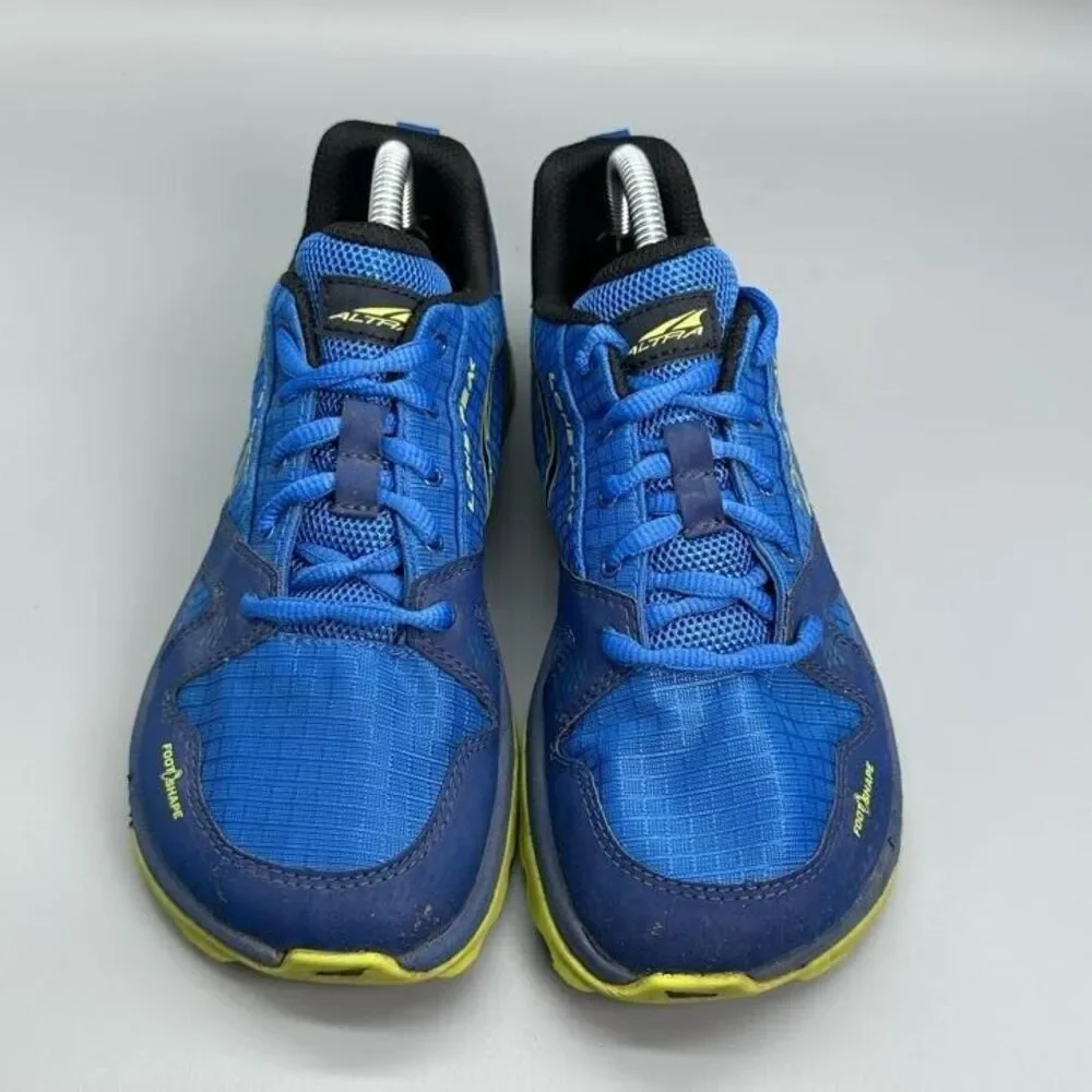 Altra Lone Peak Kids Boys 4 Blue Running Athletic Shoes Lace Up Low Sneakers_3